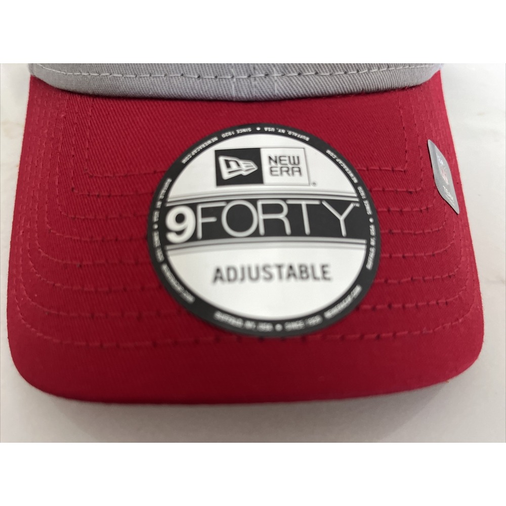 San Francisco SF 49ers New Era 9Forty Red/Grey Adjustable Cap NWT - Picture 2 of 6